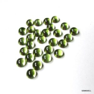 10 Aa Quality Green Peridot Cabochons: Round Gemstones (2-4mm) 10 Aa Quality Green Peridot Cabochons: Round Gemstones (2-4mm)