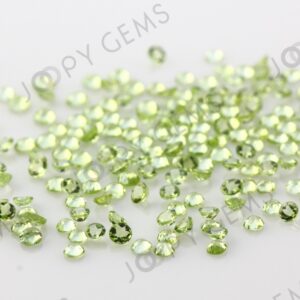 Peridot Rose Cut Cabochon 2mm Round - Per Stone Peridot Rose Cut Cabochon 2mm Round - Per Stone