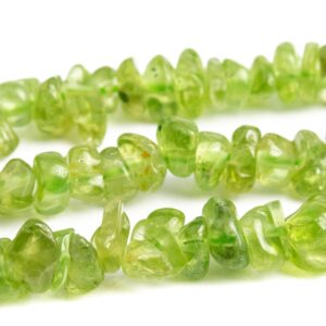 2-4mm Peridot Beads Pebble Chips Grade Aaa Genuine Natural Gemstone Beads 15" Bulk Lot Options (108380)
