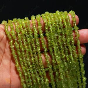 Aaa+ Green Peridot Uncut Chip Beads,natural Peridot Raw Rough Tiny Nugget Chips,34" Gemstone Beads For Handmade Jewelry