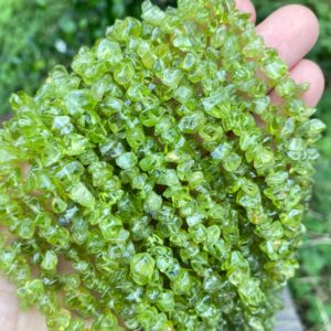 Full 32' Natural 3a Grade Peridot 5~10mm Size Chip Beads,bracelets/neckalce For Jewelry Making Beads,gemstone Freeform Chip Nugget Beads.