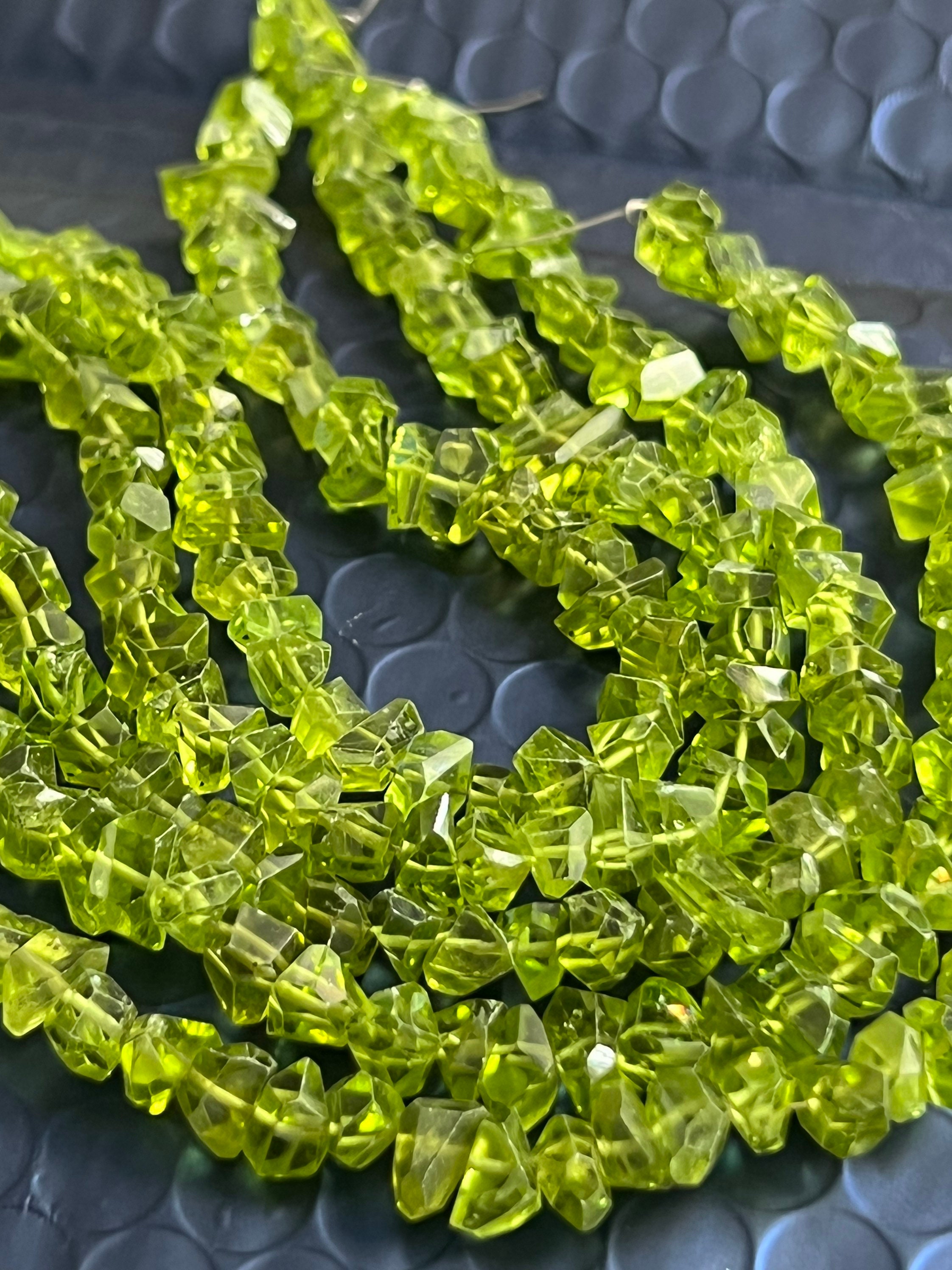 Full Strand Of Peridot Chips Small