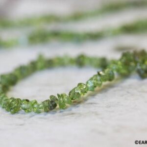 Peridot 5mm Chips Beads 35" Strand Size Varies