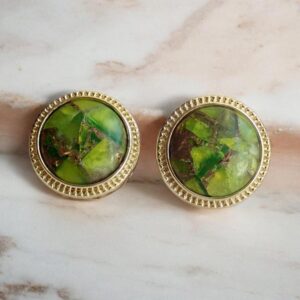 Large Peridot Stud Earrings, Mojave Gemstone Earrings, Statement Studs, August Birthstone Gift, Boho Gemstone Jewelry, Gift For Her Large Peridot Stud Earrings, Mojave Gemstone Earrings, Statement Studs, August Birthstone Gift, Boho Gemstone Jewelry, Gift For Her