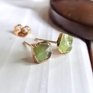 Small Raw Peridot Studs Earrings, Tiny Green Gemstone Posts, August Birthstone Gift For Her, Small Raw Peridot Studs Earrings, Tiny Green Gemstone Posts, August Birthstone Gift For Her,