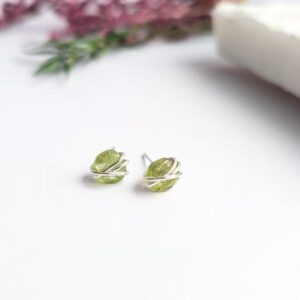 PERIDOT Stud Earrings Sterling Silver 14K Gold Filled August Birthstone Jewellery Wire Wrapped Gift For Her Dainty Earring Studs PERIDOT Stud Earrings Sterling Silver 14K Gold Filled August Birthstone Jewellery Wire Wrapped Gift For Her Dainty Earring Studs