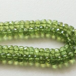 4.5mm-7mm Green Peridot Faceted Rondelles, Peridot Faceted Beads, Green Peridot Faceted Beads For Jewelry (8in To 16in Options) 4.5mm-7mm Green Peridot Faceted Rondelles, Peridot Faceted Beads, Green Peridot Faceted Beads For Jewelry (8in To 16in Options)