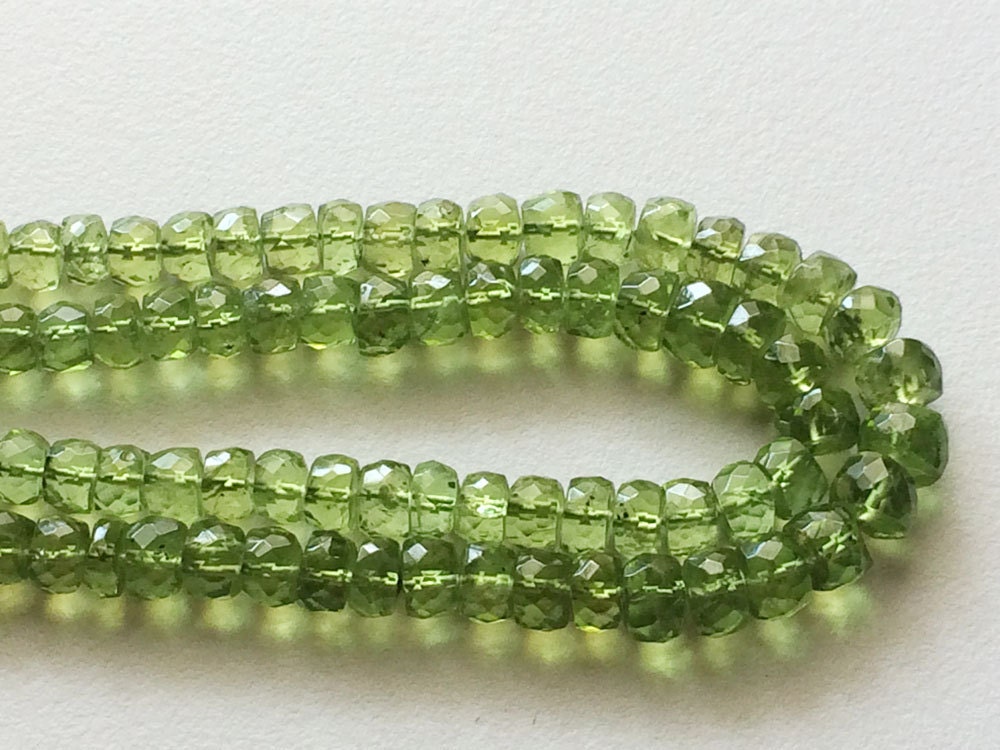 4.5mm-7mm Green Peridot Faceted Rondelles, Peridot Faceted Beads, Green Peridot Faceted Beads For Jewelry (8in To 16in Options) 4.5mm-7mm Green Peridot Faceted Rondelles, Peridot Faceted Beads, Green Peridot Faceted Beads For Jewelry (8in To 16in Options)