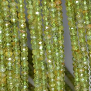 5x3mm Peridot Gemstone Green Grade Aa Fine Faceted Cut Rondelle Loose Beads 15.5 Inch Full Strand (80001692-792) 5x3mm Peridot Gemstone Green Grade Aa Fine Faceted Cut Rondelle Loose Beads 15.5 Inch Full Strand (80001692-792)