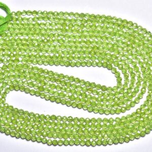 High Quality Peridot Rondelle Beads - 16 Inches - Natural Super Quality Micro Cut Faceted Peridot Rondelle Strand - Size Is 3 Mm #672 High Quality Peridot Rondelle Beads - 16 Inches - Natural Super Quality Micro Cut Faceted Peridot Rondelle Strand - Size Is 3 Mm #672