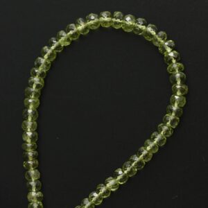 Peridot Faceted Roundel Beads - 4.5 mm to 5.5 mm - Peridot Gemstone- Gem Quality , 8 Inch/ 20 Cm Full Strand, Price Per Strand Peridot Faceted Roundel Beads - 4.5 mm to 5.5 mm - Peridot Gemstone- Gem Quality , 8 Inch/ 20 Cm Full Strand, Price Per Strand