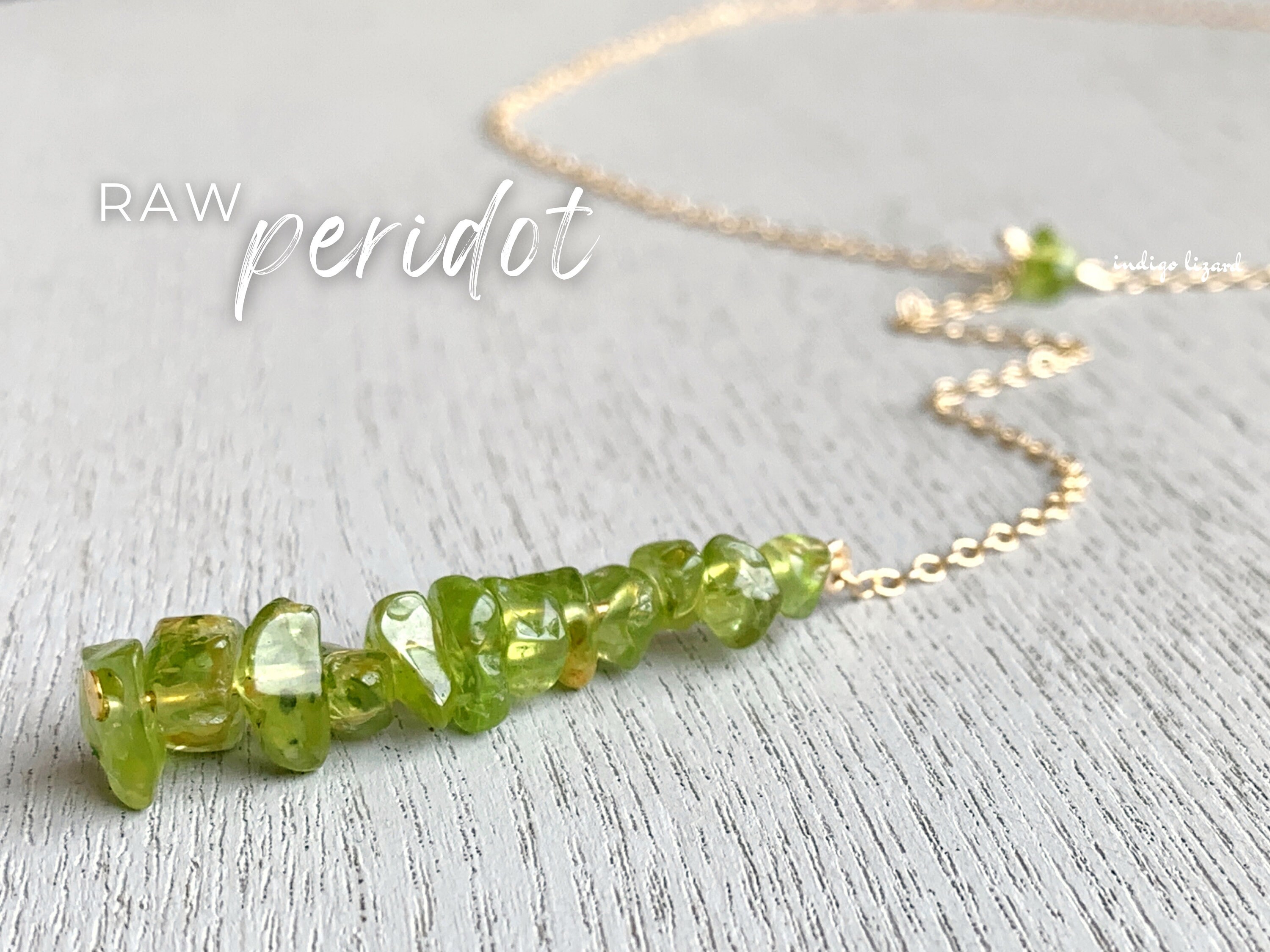 Genuine Peridot Necklace Silver, August Birthstone Crystal Necklace, Raw Green Crystal Long Necklace Gold, Green Gemstone Lariat Necklace