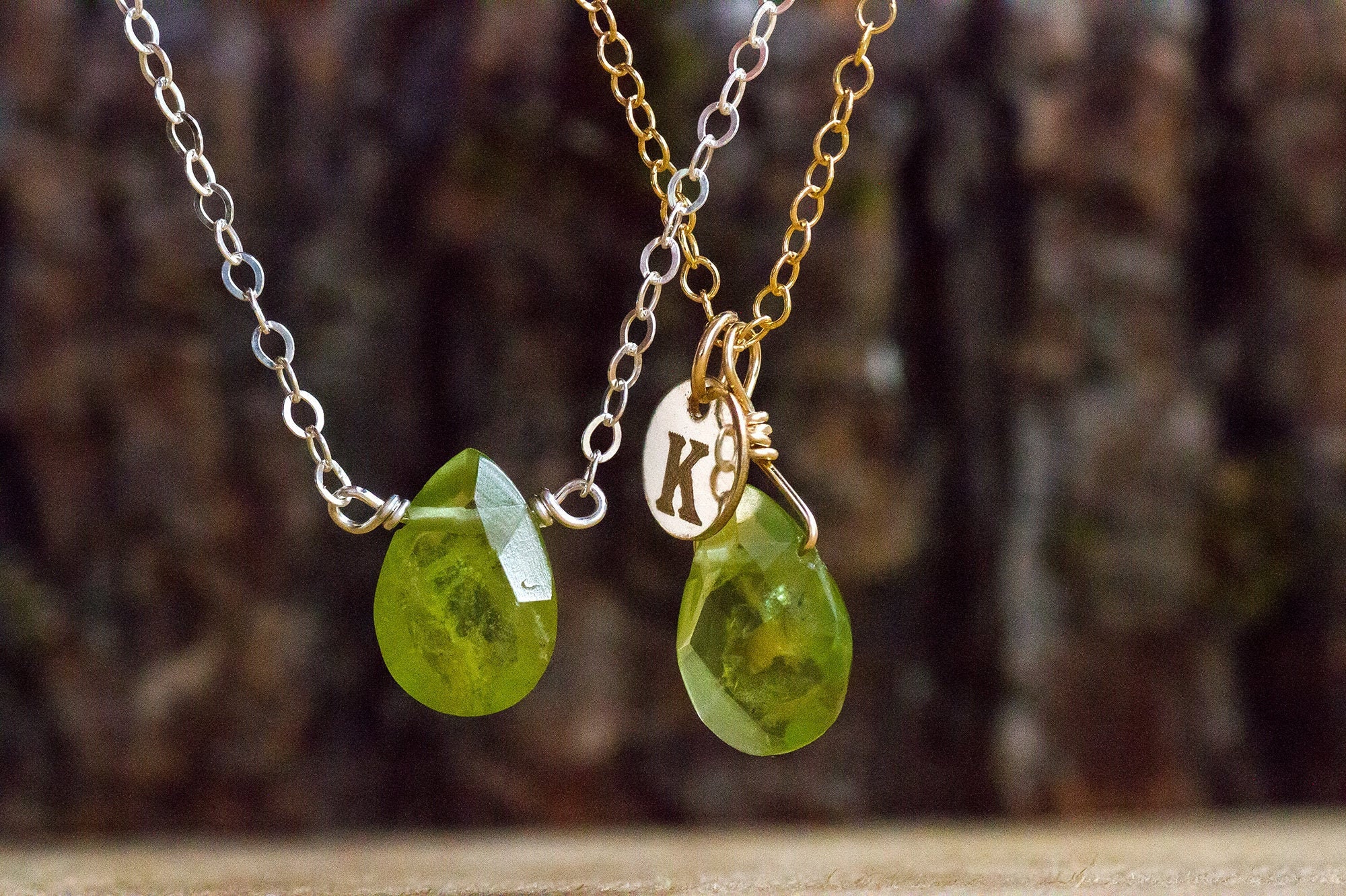 Peridot Necklace - Peridot Jewelry - Gift For Leo Zodiac - August Birthstone Necklace For Her - Crystal Necklace