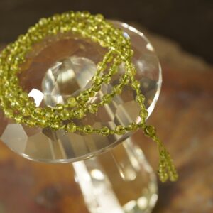 Peridot Mala Necklace • Gem Of The Sun • Earth Energy Mala • 4mm • Natural Peridot • Dainty Mala Necklace • Heart Chakra Mala • 108 • Ag4812