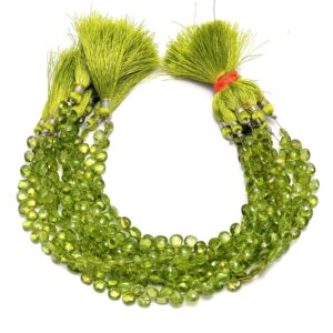 Aaa+ Peridot Gemstone 6mm-7mm Faceted Heart Briolette Beads | 7inch Strand | Natural Peridot Semi Precious Gemstone Loose Briolettes Beads Aaa+ Peridot Gemstone 6mm-7mm Faceted Heart Briolette Beads | 7inch Strand | Natural Peridot Semi Precious Gemstone Loose Briolettes Beads