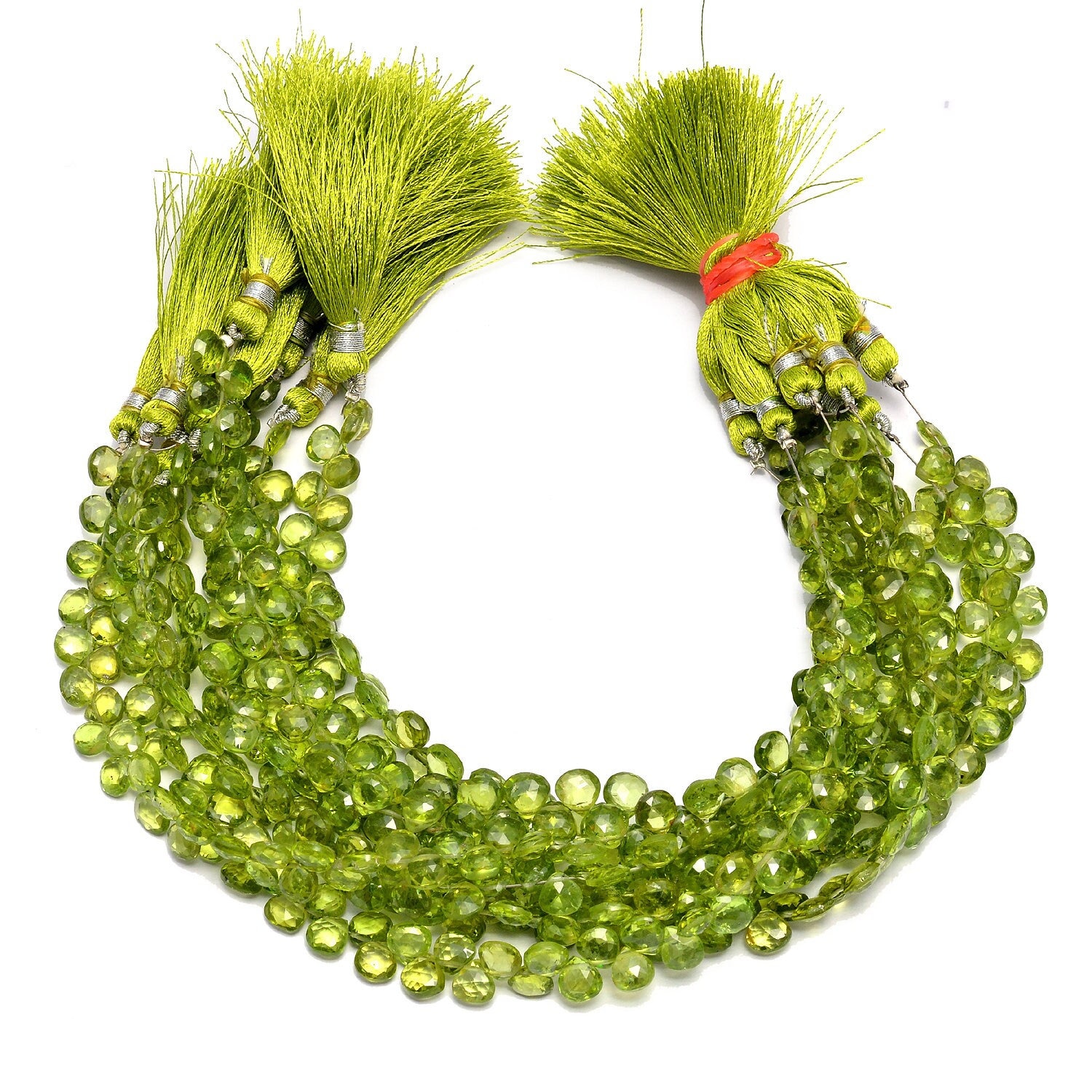 Aaa+ Peridot Gemstone 6mm-7mm Faceted Heart Briolette Beads | 7inch Strand | Natural Peridot Semi Precious Gemstone Loose Briolettes Beads Aaa+ Peridot Gemstone 6mm-7mm Faceted Heart Briolette Beads | 7inch Strand | Natural Peridot Semi Precious Gemstone Loose Briolettes Beads