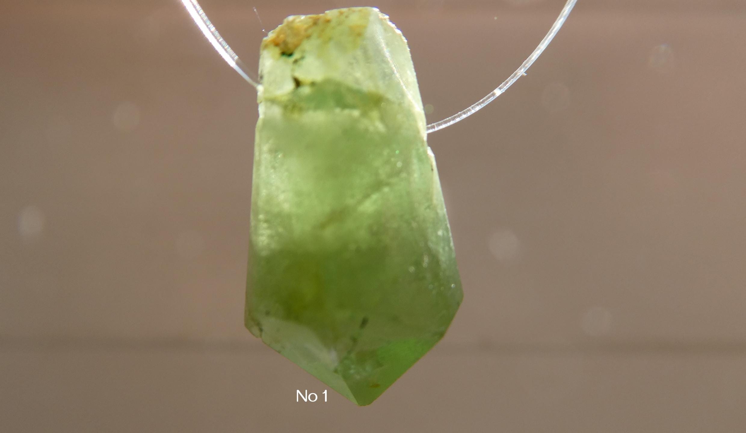 Peridot Crystal Point 15-16mm Bead- 1 Focal Green Natural Pc-pendant Jewelry Making-gemstone Craft Beads