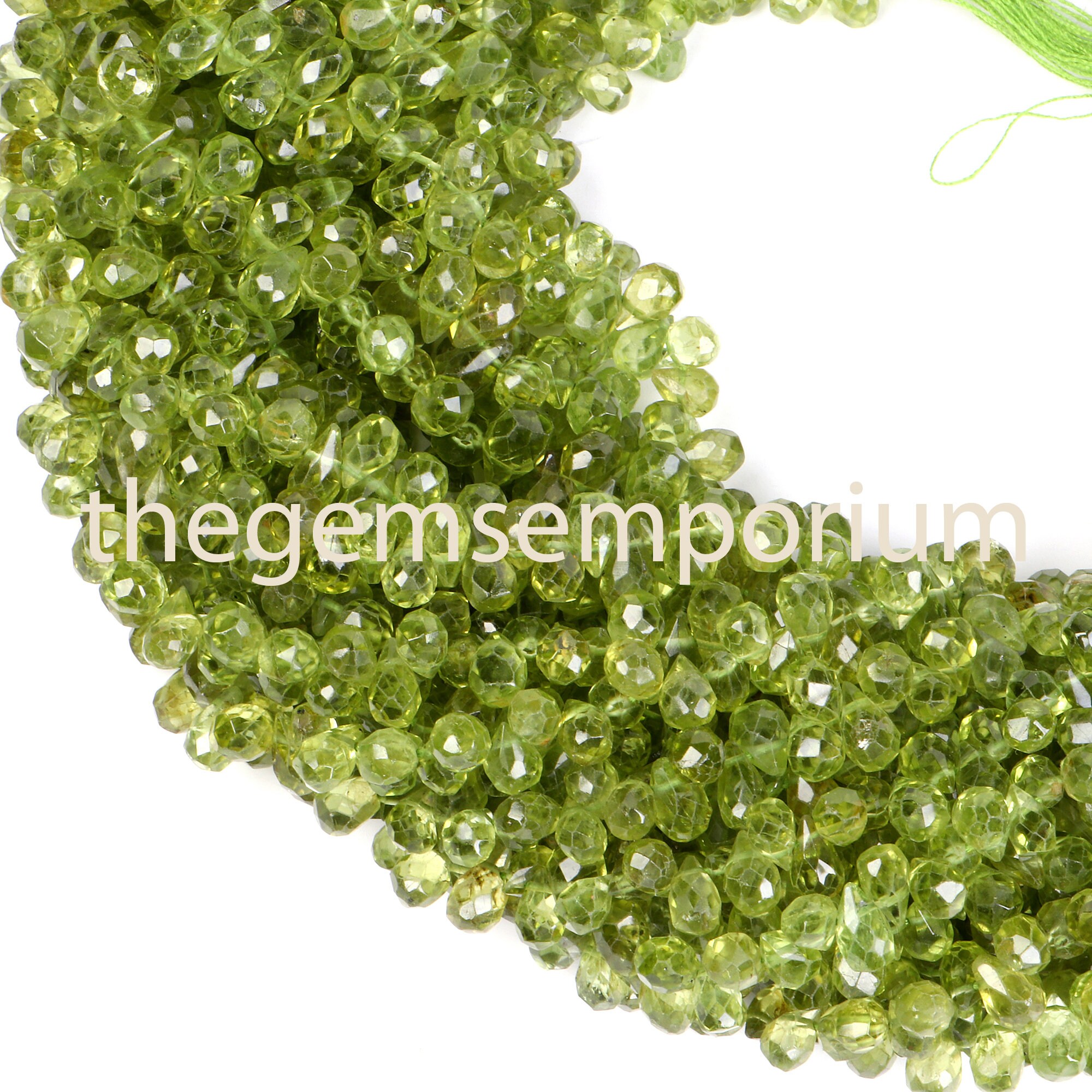 Faceted Peridot Drop Beads, Aa Quality, 4x6-5x8mm Faceted Peridot Drop Beads, Aa Quality, 4x6-5x8mm