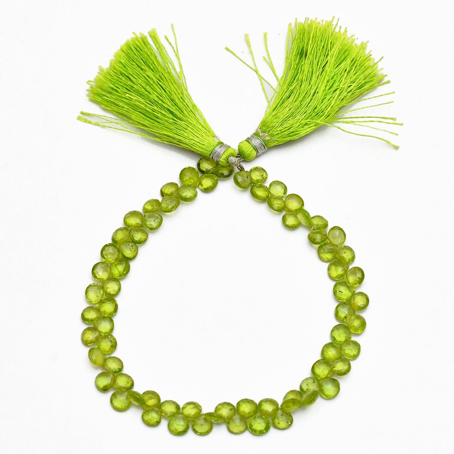 Peridot Gemstone Heart Briolette | 6mm Faceted Beads 10inch Strand | Aaa Natural Preidot Semi Precious Gemstone Briolette Beads For Jewelry Peridot Gemstone Heart Briolette | 6mm Faceted Beads 10inch Strand | Aaa Natural Preidot Semi Precious Gemstone Briolette Beads For Jewelry