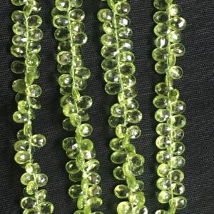 Natural Peridot Faceted Pear Shape Gemstone Beads, 8 Inches Strand Green Peridot Briolettes, August Birthstone, Loose Semi Precious Gemstone Natural Peridot Faceted Pear Shape Gemstone Beads, 8 Inches Strand Green Peridot Briolettes, August Birthstone, Loose Semi Precious Gemstone