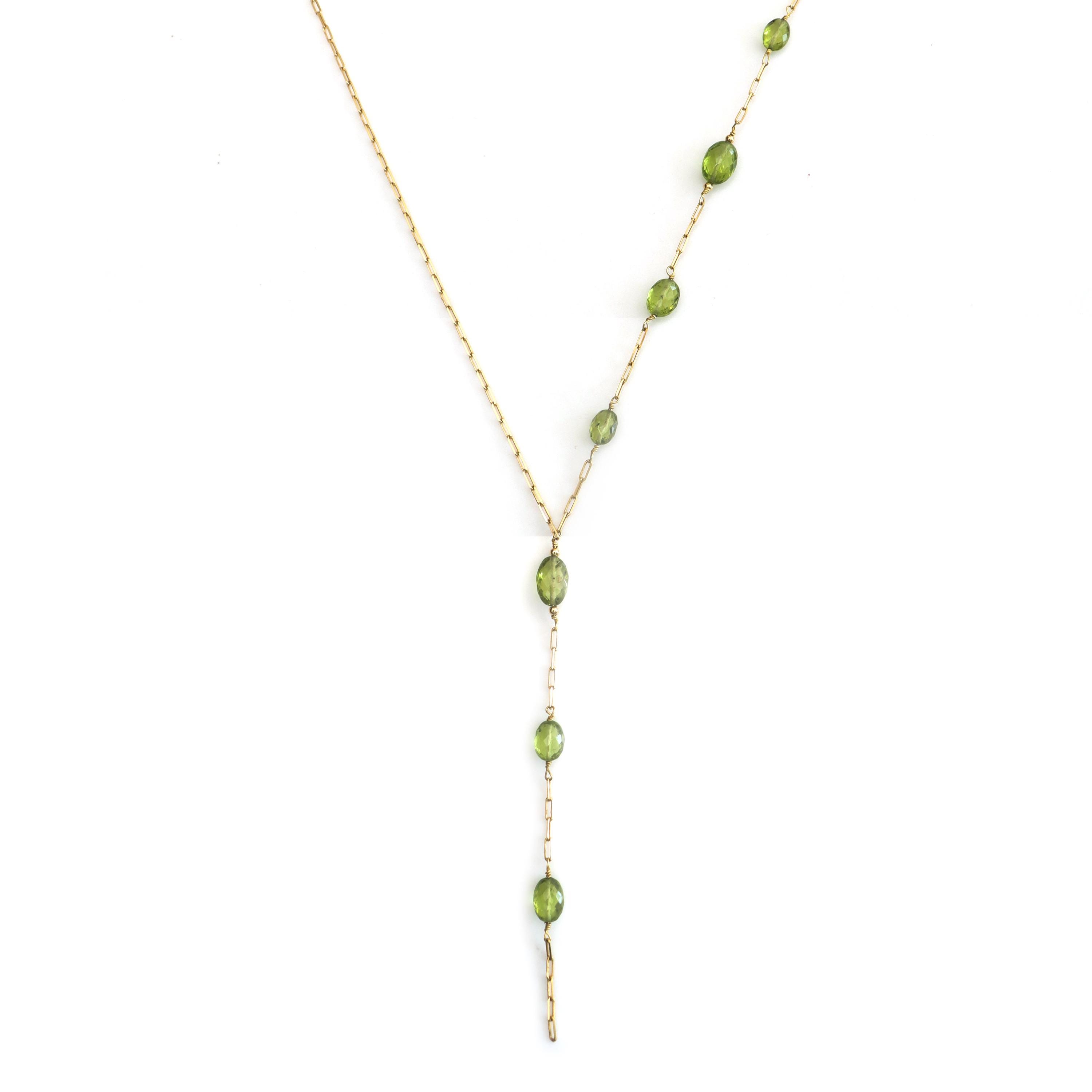 Natural Peridot Faceted Oval Beaded Layering Necklace, Green Birthstone Delicate Gemstone Necklace For Gifting, 925 Sterling Silver Jewelry Natural Peridot Faceted Oval Beaded Layering Necklace, Green Birthstone Delicate Gemstone Necklace For Gifting, 925 Sterling Silver Jewelry