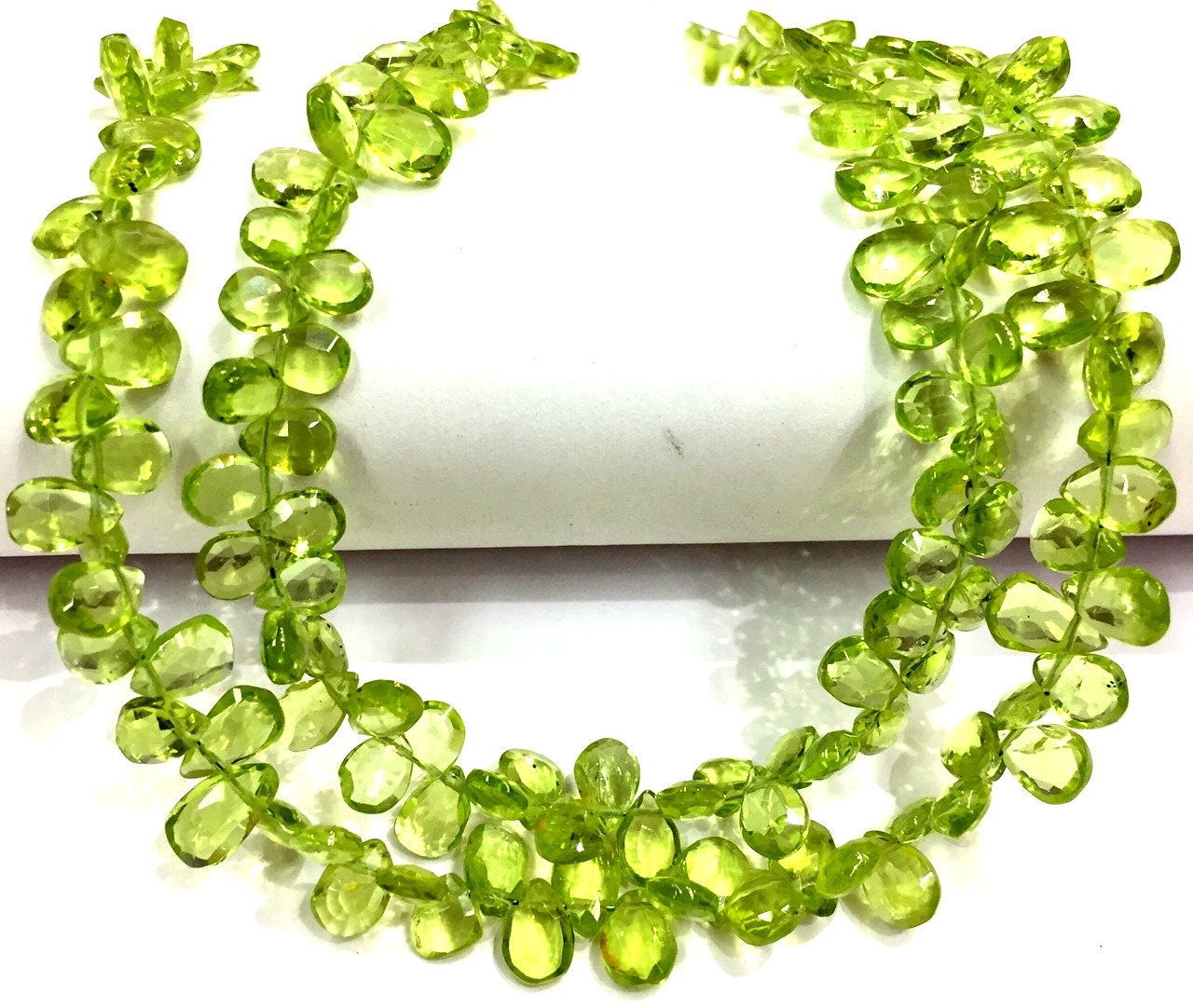 Natural Green Peridot Faceted Pear Shape Beads Peridot Pear Briolettes Peridot Gemstone Beads Top Quality Jewelry Making Pear Shape Beads.
