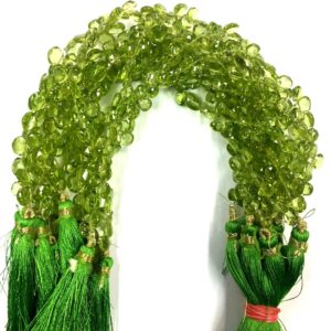 Natural Stone Green Peridot Faceted Heart Shape Beads 6mm Gemstone Beads 18" Strand Natural Stone Green Peridot Faceted Heart Shape Beads 6mm Gemstone Beads 18" Strand