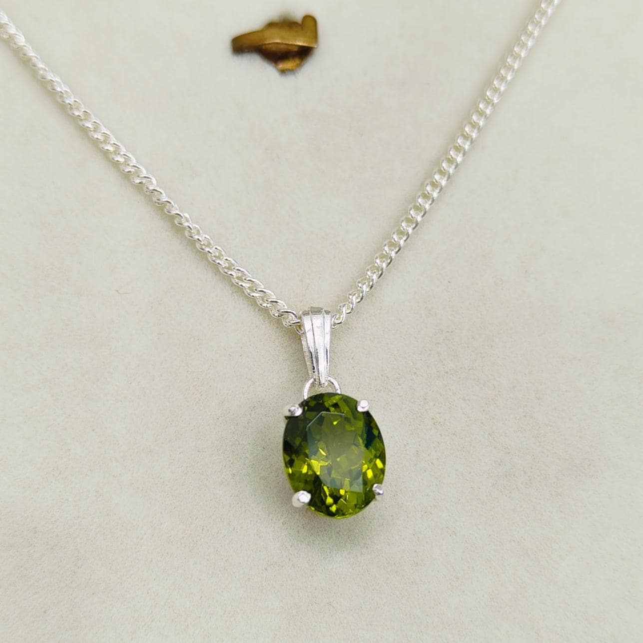Natural Peridot Necklace, 925 Sterling Silver Necklace, Oval Cut Peridot Pendant, Peridot Silver Necklace, Peridot Pendant With Chain Natural Peridot Necklace, 925 Sterling Silver Necklace, Oval Cut Peridot Pendant, Peridot Silver Necklace, Peridot Pendant With Chain