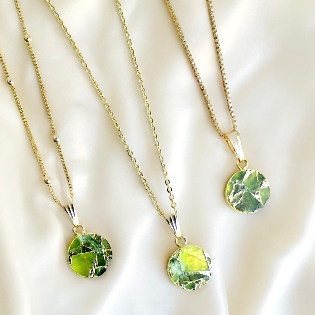 Peridot Necklace Gold Green Peridot Coin Pendant Necklace, Mojave Gemstone Necklace, Green Crystal Jewelry, August Birthstone Gift For Her Peridot Necklace Gold Green Peridot Coin Pendant Necklace, Mojave Gemstone Necklace, Green Crystal Jewelry, August Birthstone Gift For Her