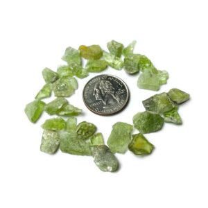 Raw Peridot Crystal Flakes: Natural Green Gemstone From Pakistan (15.7g) Raw Peridot Crystal Flakes: Natural Green Gemstone From Pakistan (15.7g)