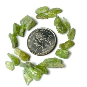 Raw Peridot Crystal Flakes: Natural Green Gemstone From Pakistan 9.0g Raw Peridot Crystal Flakes: Natural Green Gemstone From Pakistan 9.0g