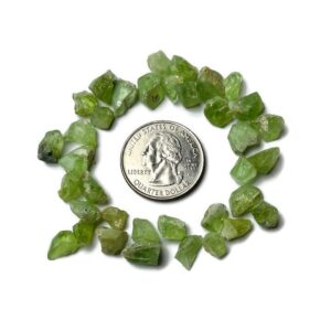 Raw Peridot Crystal: Natural Green Gemstone Flakes From Pakistan 17.8g Raw Peridot Crystal: Natural Green Gemstone Flakes From Pakistan 17.8g