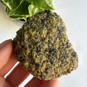 Raw Peridot Crystal Specimen on Basalt, Healing Crystal Raw Peridot Crystal Specimen on Basalt, Healing Crystal