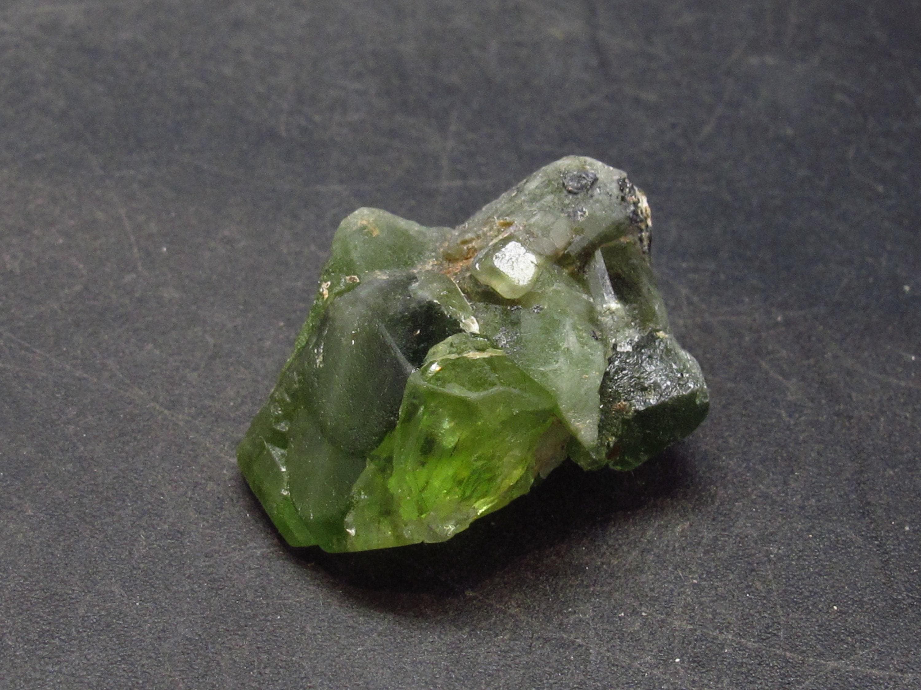 Rare 64.0 Carat Gem Peridot Olivine Cluster From Pakistan - 1.2"