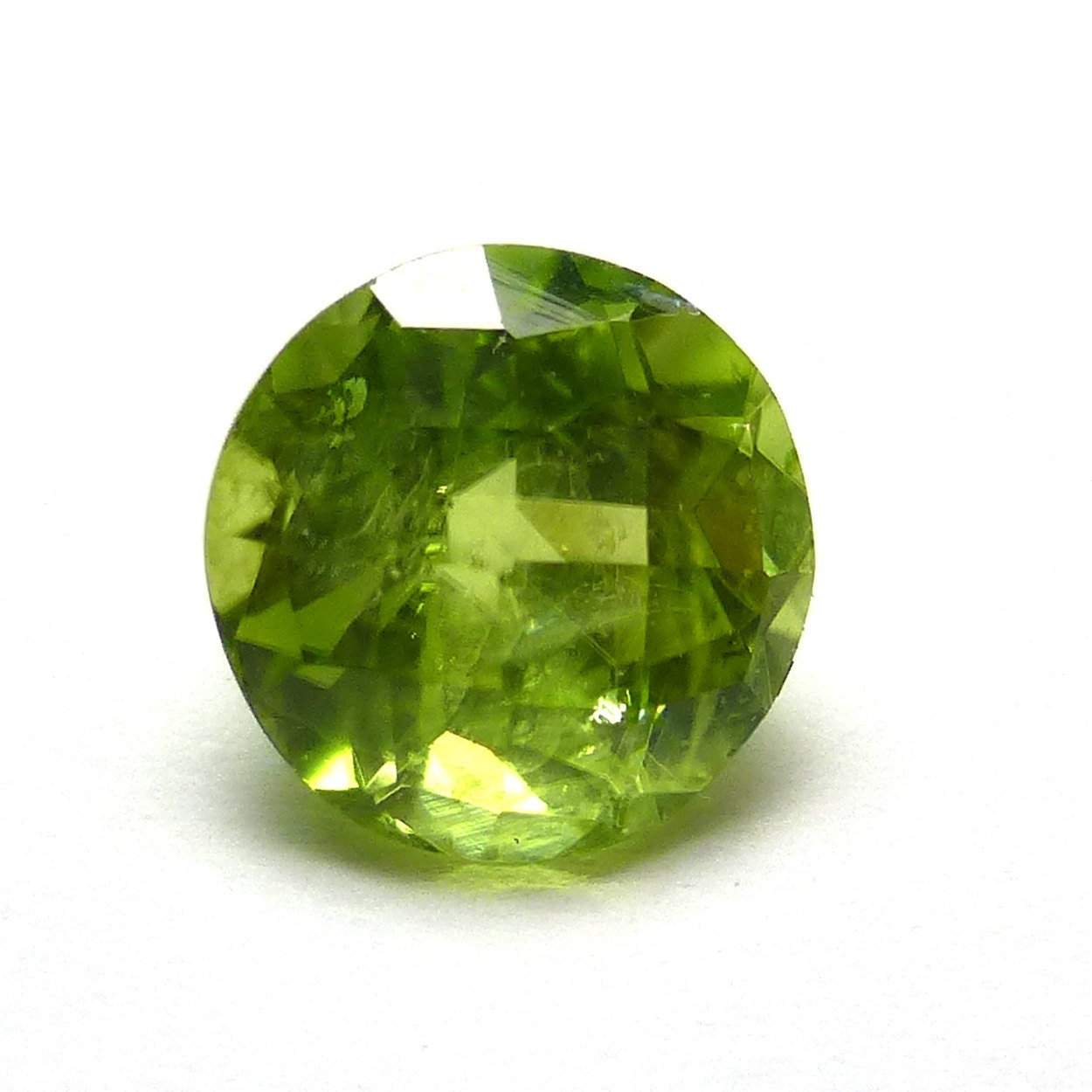1 Carat Peridot Loose 6mm Brilliant Checker Cut Round Quality Acid Granny Apple Green August Birthstone Engagement Ring Rings Stacking