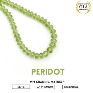 Natural Peridot Smooth Rondelle Shape Beads, 6 mm To 8.5 mm Peridot Bead For Jewelry Making, August Birthstone Peridot Beads Strand 18"
