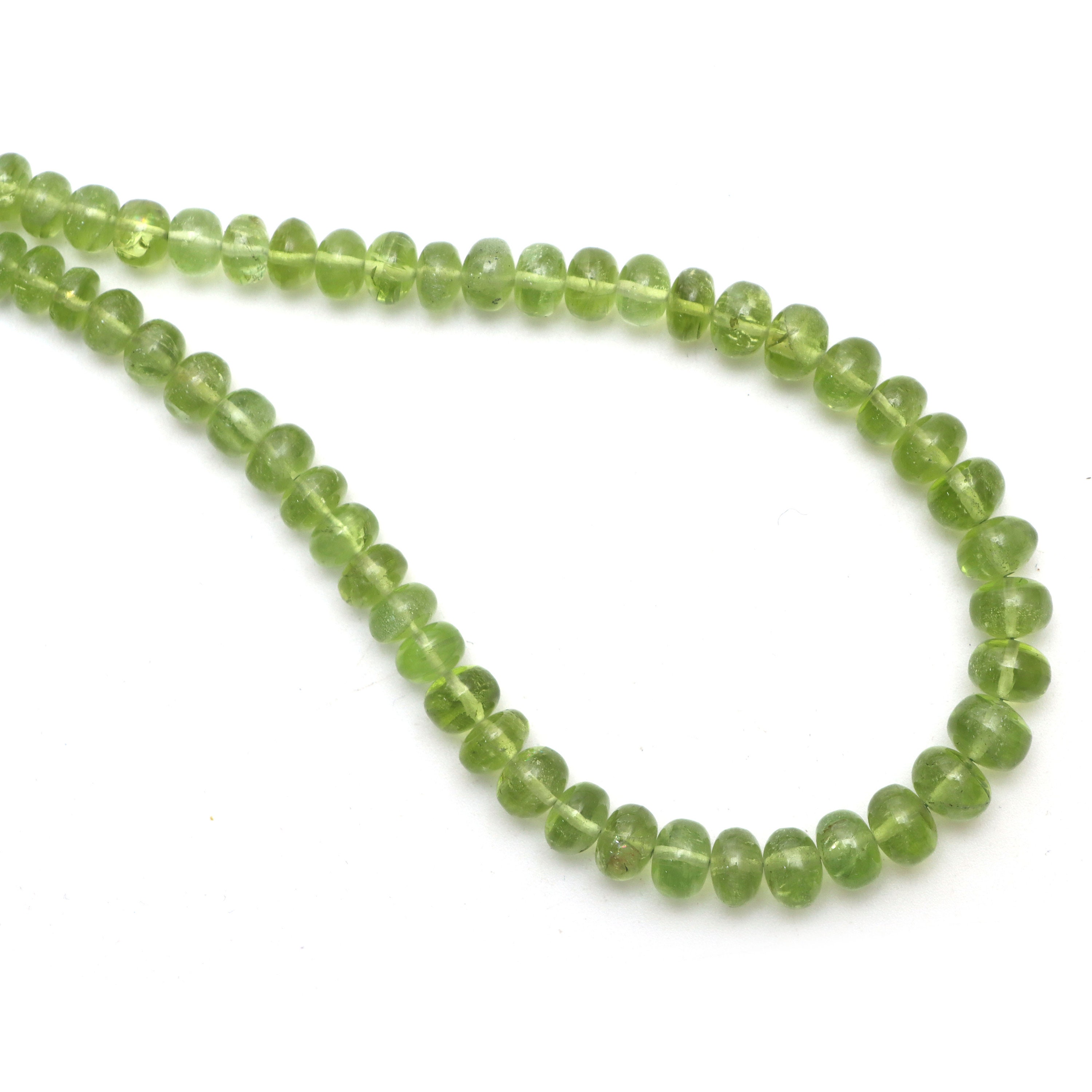 Peridot Smooth Rondelle Beads, 5.5 Mm To 7.5 Mm, Peridot Jewelry Making Beads, 18 Inches Full Strand, Price Per Strand Peridot Smooth Rondelle Beads, 5.5 Mm To 7.5 Mm, Peridot Jewelry Making Beads, 18 Inches Full Strand, Price Per Strand