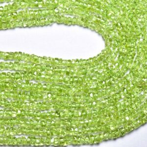 Peridot Tyre Beads - 14 Inches - Natural Smooth Peridot Tyre Beads - Size Is 3-3.5 Mm,#1543