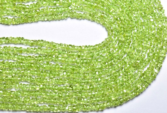 Peridot Tyre Beads - 14 Inches - Natural Smooth Peridot Tyre Beads - Size Is 3-3.5 Mm,#1543 Peridot Tyre Beads - 14 Inches - Natural Smooth Peridot Tyre Beads - Size Is 3-3.5 Mm,#1543
