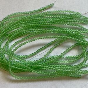 Peridot 2mm Round Gemstone Bead~ -15.5 inch strand