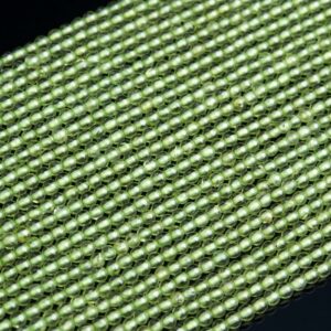 2mm Green Peridot Beads Grade Aaa Natural Gemstone Full Strand Round Loose Beads 15.5" Bulk Lot 1,3,5,10 And 50 (102274-492)