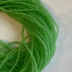 Peridot 2mm Round Natural Gemstone Bead -15.5 inch strand