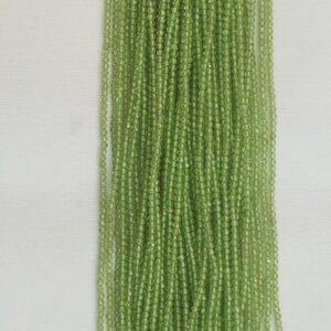 3 strands of PERIDOT ROUND FACETTED 2mm 12.5" each