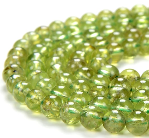Natural Peridot Gemstone Grade Aaa Round 3mm 4mm 5mm 6mm Loose Beads Bulk Lot 1,2,6,12 And 50 (d304)