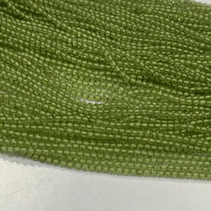 Natural Green Peridot Smooth Round Gemstone Beads, 2-2.5 Mm Good Luck/ Charm Stone, 15 Inches Strand For Making Jewelry, August Birthstone