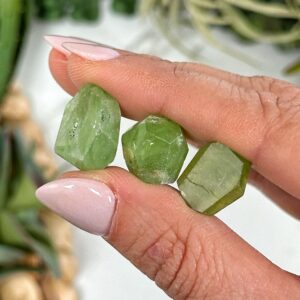 Peridot | S, M, L | - No. 257 (raw Gem Grade Green Crystal Specimen, Heart Chakra, Healing Stone)