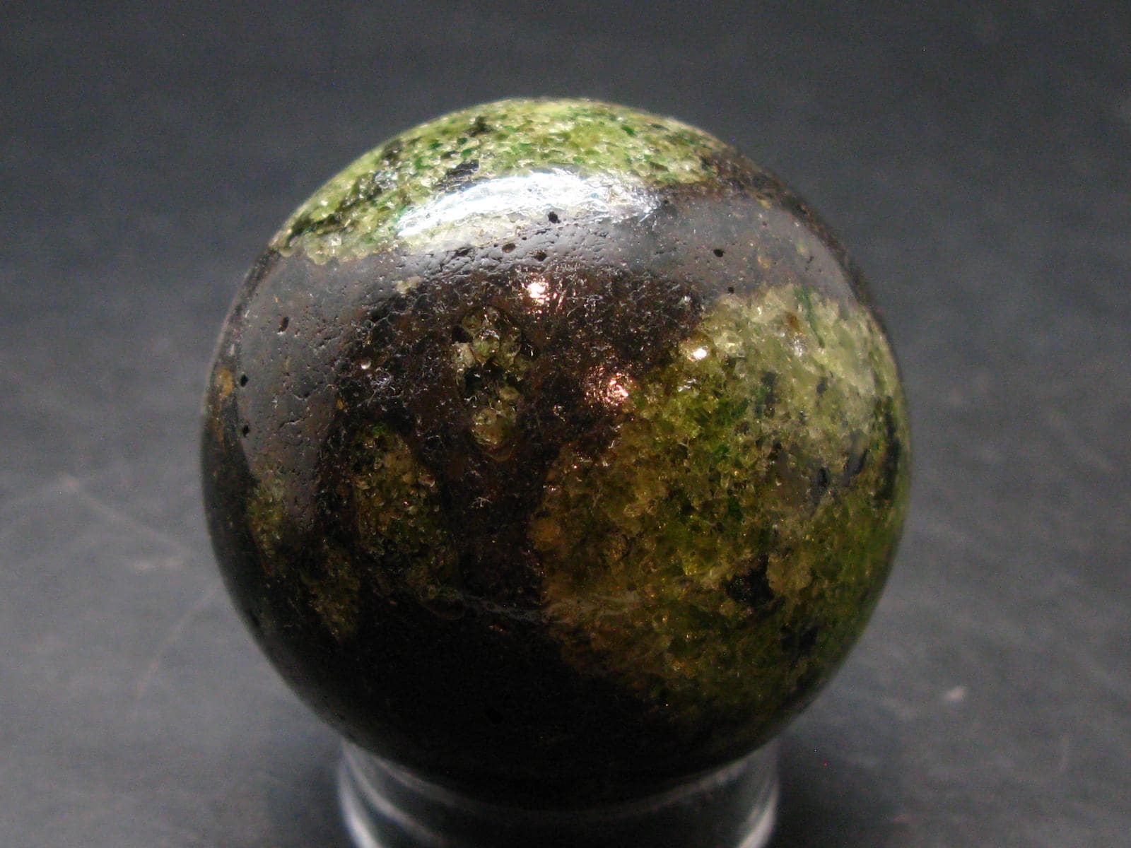 Peridot Olivine Sphere From Arizona, Usa - 1.8" - 129.0 Grams