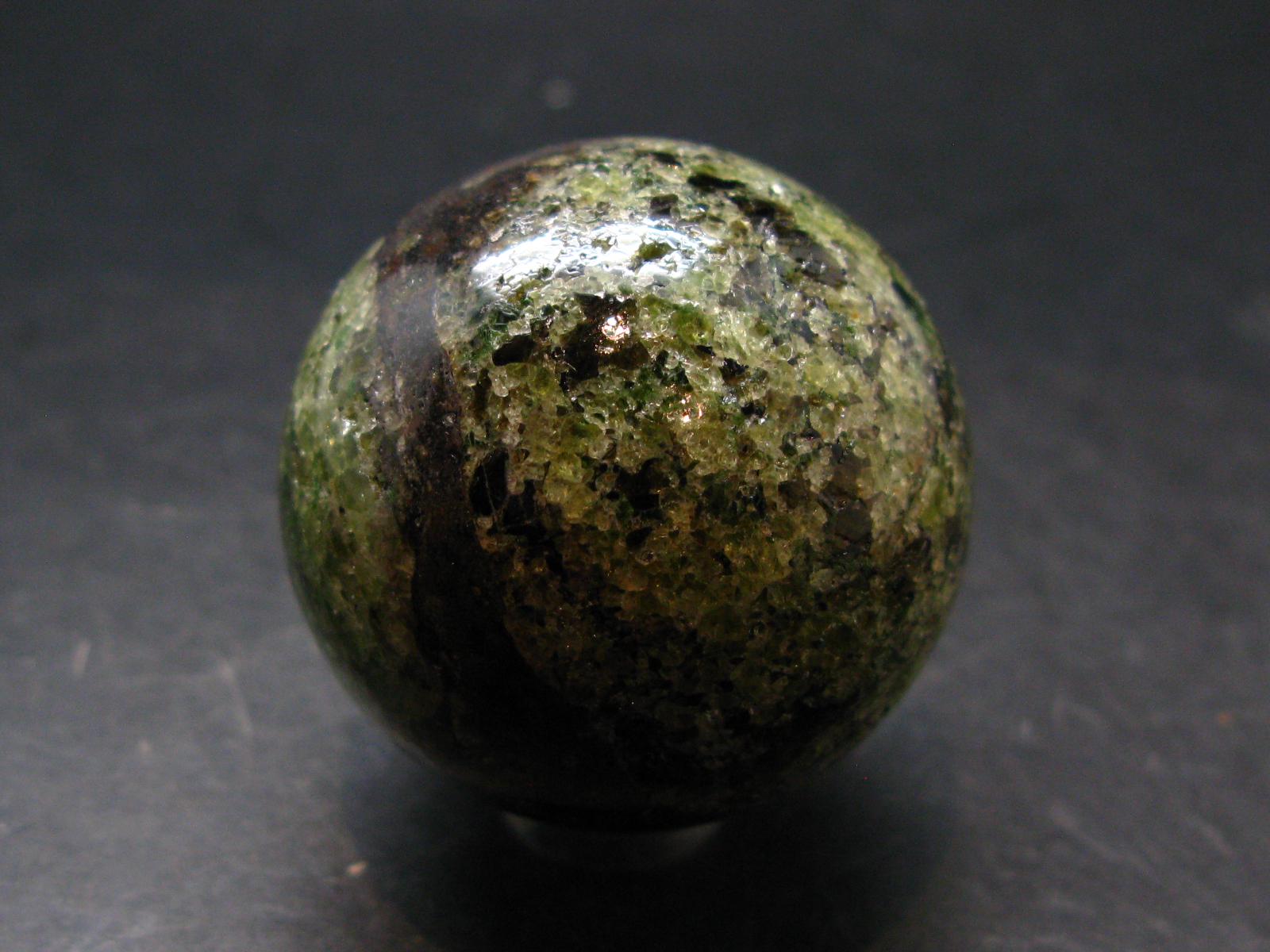 Peridot Olivine Sphere From Arizona, Usa - 1.6" - 101.01 Grams Peridot Olivine Sphere From Arizona, Usa - 1.6" - 101.01 Grams