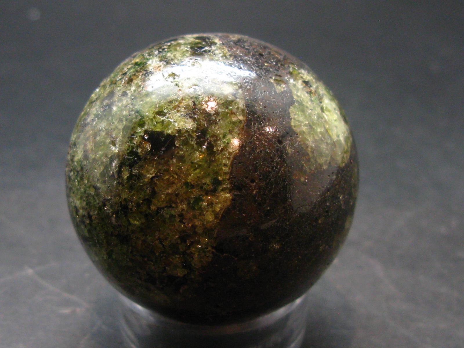 Peridot Olivine Sphere From Arizona, Usa - 1.7" - 119.4 Grams Peridot Olivine Sphere From Arizona, Usa - 1.7" - 119.4 Grams
