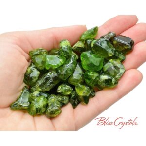 1 Peridot Tumbled Stone Choose Size Prosperity Love Good Fortune Jewelry And Craft #bc128